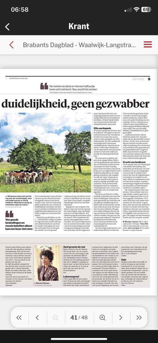 Van intenties kan een boer niet leven. Deze opinie komt recht uit het hart van 3 Brabantse boeren die met beide laarzen middenin de maatschappij staan. Leestijd: 4 min. 👨‍🌾 

<a href="/NUnl/">NU.nl</a> <a href="/WakkerNL/">TMg</a> <a href="/koffietijdnl/">Koffietijd</a> <a href="/EditieNL/">editienl</a> <a href="/HartvNL/">Hart van Nederland</a> <a href="/anp/">ANP</a> <a href="/WNLOpiniemakers/">WNLOpiniemakers</a> <a href="/NPORadio1/">NPO Radio 1</a>