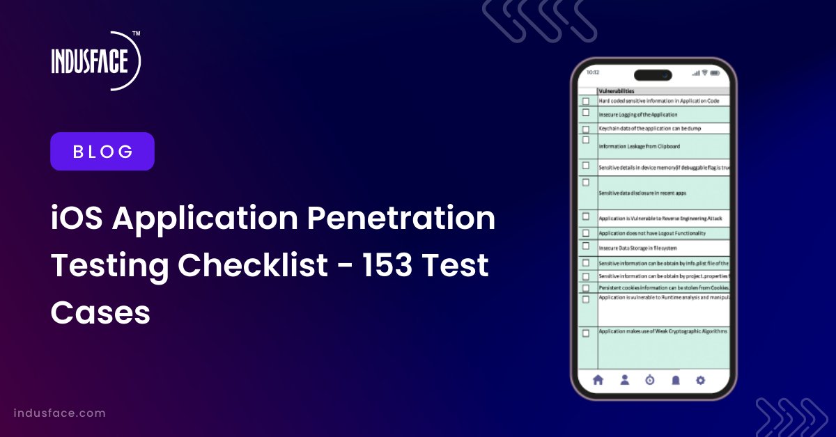 👉 We have compiled 153 test cases for iOS application #penetrationtesting to enhance the security of your iOS app: (Link in thread)

#iospentesting #iosapp #iosapplications #vulnerabilities #sqlinjection #xss #owasptop10 #apiinjection #apptrana #indusface