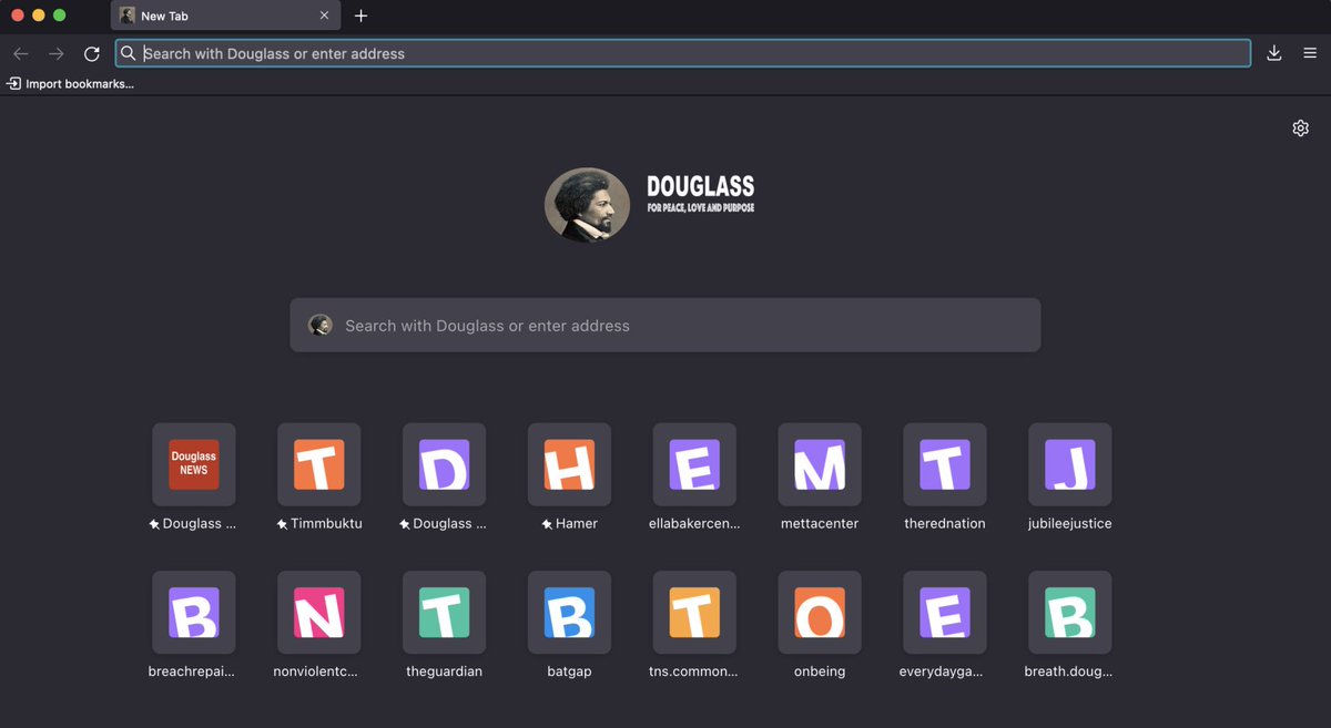 The Douglass Browser is aligned with the  Beloved Community License and the Beloved Community Pledge.  The Douglass Browser includes the Hamer Community Network,  the Douglass  Privacy Protecting Search Engine, Rosa Messaging, and Douglass News.
gitsoul.earth/Douglass/dougl…