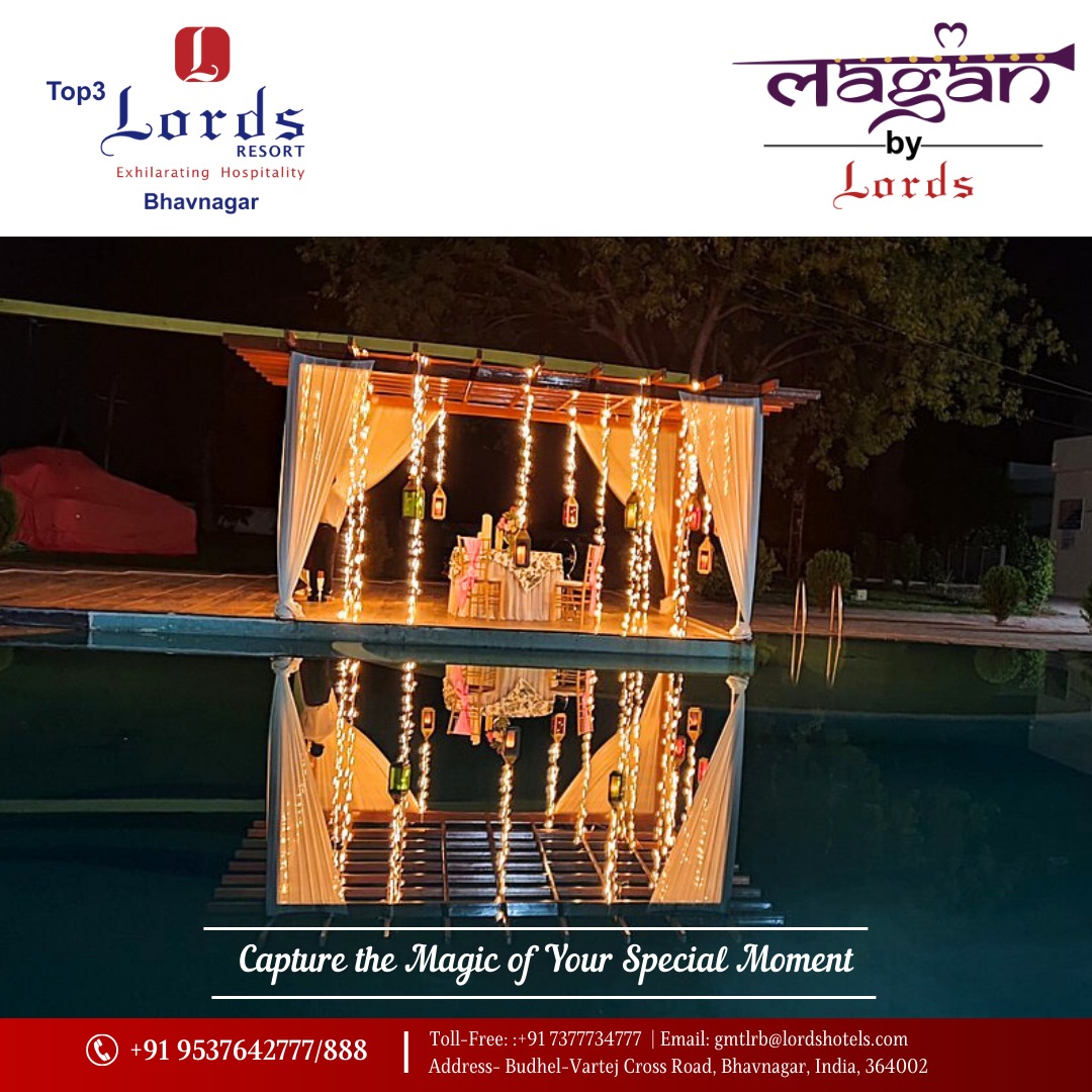 Unforgettable Memories Start Here: Let Us Capture the Magic of Your Special Moment at Top3 Lords Resort Bhavnagar.

#LordsHotels #LordsResorts #bhavnagar #weddingvenue #wedding #weddinginspiration #weddingday #bride #weddingphotography #weddings #weddingplanner