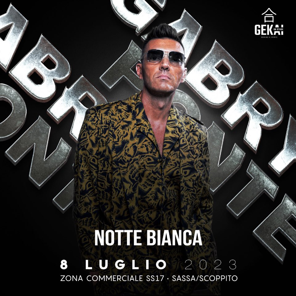 Comune dell'Aquila (@comunelaquila) on Twitter photo #nottebianca fuori del centro storico l’#8luglio grazie alla collaborazione tra i Comuni dell’Aquila e di Scoppito nell’area commerciale sulla SS17 a partire dalle 18. In serata la performance dell’artista, dj e produttore internazionale <a href="/gabryponte/">Gabry Ponte</a> #nottebianca fuori del centro storico l’#8luglio grazie alla collaborazione tra i Comuni dell’Aquila e di Scoppito nell’area commerciale sulla SS17 a partire dalle 18. In serata la performance dell’artista, dj e produttore internazionale <a href="/gabryponte/">Gabry Ponte</a>