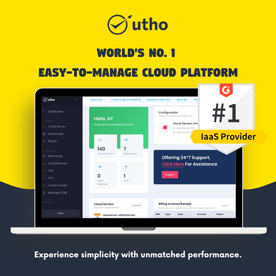 No more complexity, just seamless cloud performance. 

Experience the World's #1 Easy-to-Use #cloudplatform. ✨

.

.

.

#experience #cloud #simplicity #cloudinnovation #cloudcosts #cloudinfrastructure #userfriendlyinterface