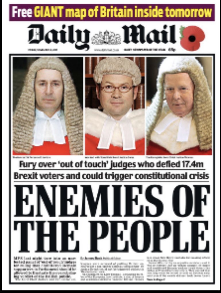 We have a bullying and thuggish press that sees itself as superior to the Upper House and the Supreme Court.