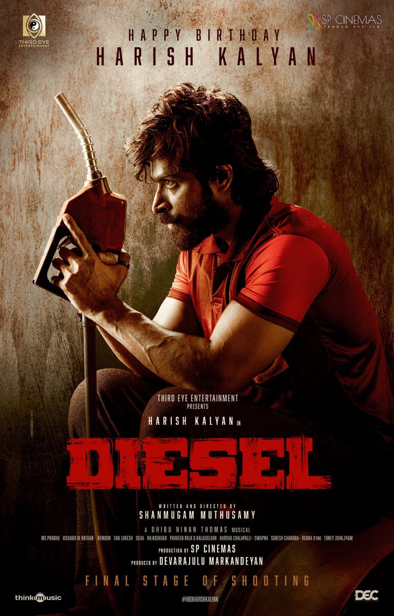 DoneChannel1's tweet photo. #Diesel 
#HBDHarishKalyan
#HarishKalyan

@iamharishkalyan @AthulyaOfficial 
@shan_dir
@devarajulu29 
@ThirdEye_Films @thespcinemas 
@dhibuofficial
@vinayRai1809 @msprabhuDop @Richardmnathan @Sanlokesh @silvastunt @thilak_ramesh #Rembon @thinkmusicindia #Ananya https://t.co/SeZqkbvQ7o