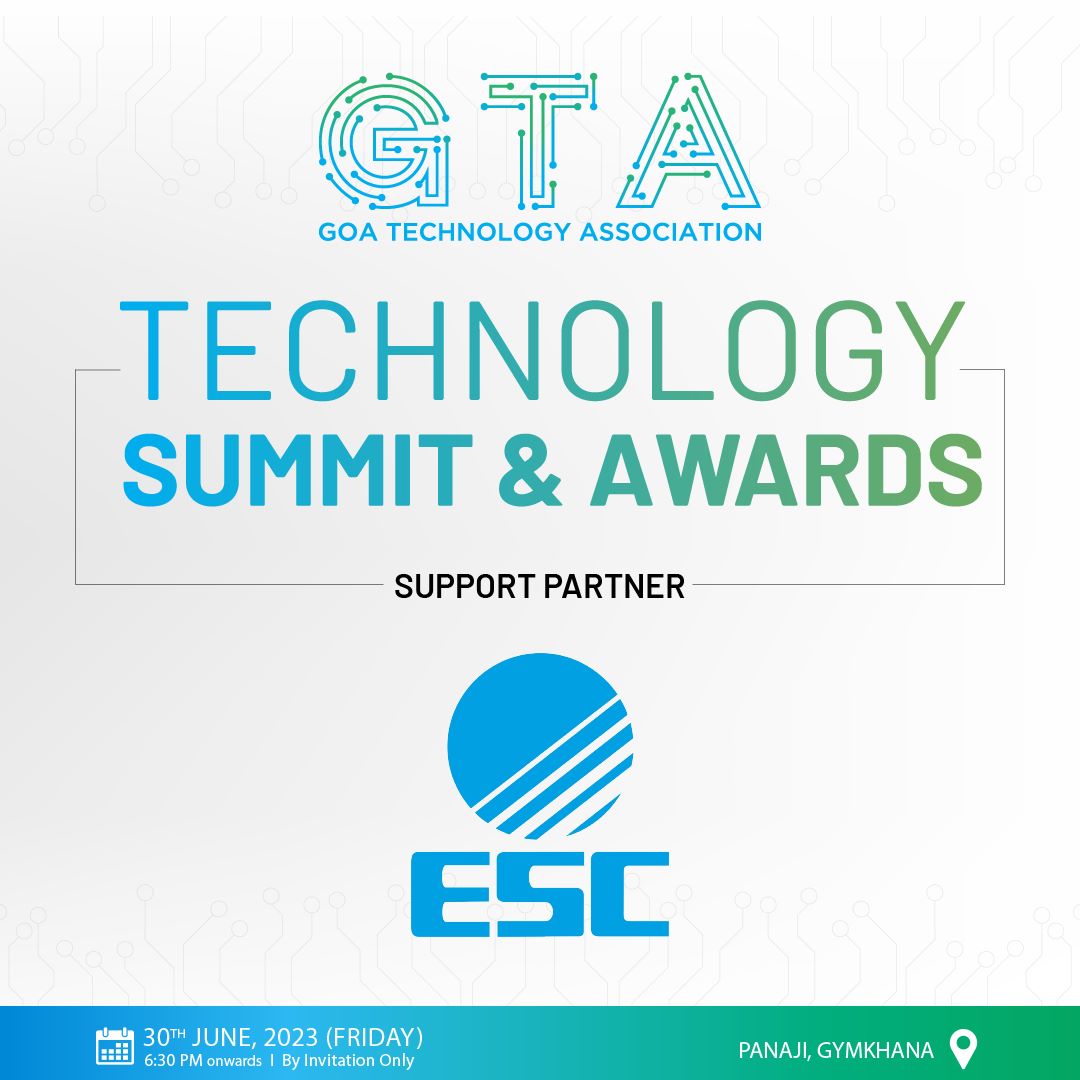 Our Support Partner Electronic and Computer Software Export Promotion Council @escnewdelhi

#GTA #TechnologyAssociation #Goa #IndiaESC #business #innovation #software #informationsecurity #information #technologynews #newtechnology #itsupport #technologyrocks