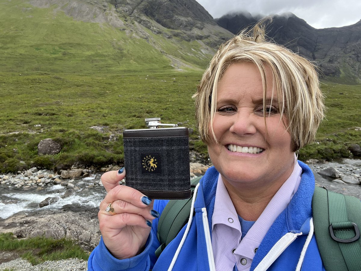 Cheers from the very windy Quiraing! @SassenachSpirit @SamHeughan #PeakerPack @MyPeakChallenge