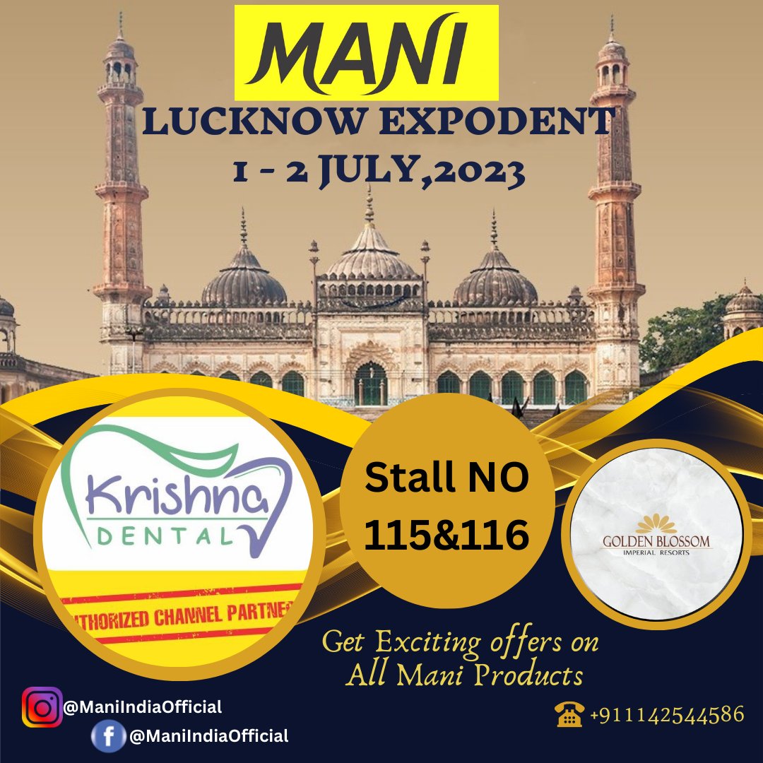 ManiMedicalInd's tweet photo. 𝐈𝐭'𝐬 𝐓𝐢𝐦𝐞 𝐅𝐨𝐫 𝑳𝒖𝒄𝒌𝒏𝒐𝒘 𝑬𝑿𝑷𝑶𝑫𝑬𝑵𝑻 2023 - 𝐈𝐭'𝐬 𝐓𝐢𝐦𝐞 𝐅𝐨𝐫 𝐉𝐈𝐙𝐀𝐈
SAVE THE DATE
𝟭𝘀𝘁 - 𝟮𝗻𝗱 𝗝𝘂𝗹𝘆 𝟮𝟬𝟮𝟯
Be the Proud Owner of JIZAI #advanced #NItiRotaryFiles from MANI
𝑽𝒊𝒔𝒊𝒕 𝑴𝑨𝑵𝑰 𝑺𝒕𝒂𝒍𝒍s
#JapaneseStandard #dentalcare #MANI https://t.co/Sqni1SPDvY