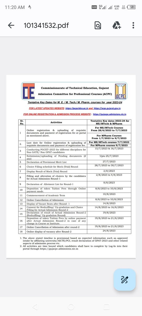 Janak26's tweet image. *Only 18 Seats are there...*
If you want to be part of  Government Engineering College Bhavangar, #MasterofEngineering in #ElectronicsCommunication, be prepared for #PGCET Examination (15/7/23 and 16/7/23), For More info
jacpcldce.ac.in
Best Wishes 💐
#GEC
#Bhavnagar
#EC