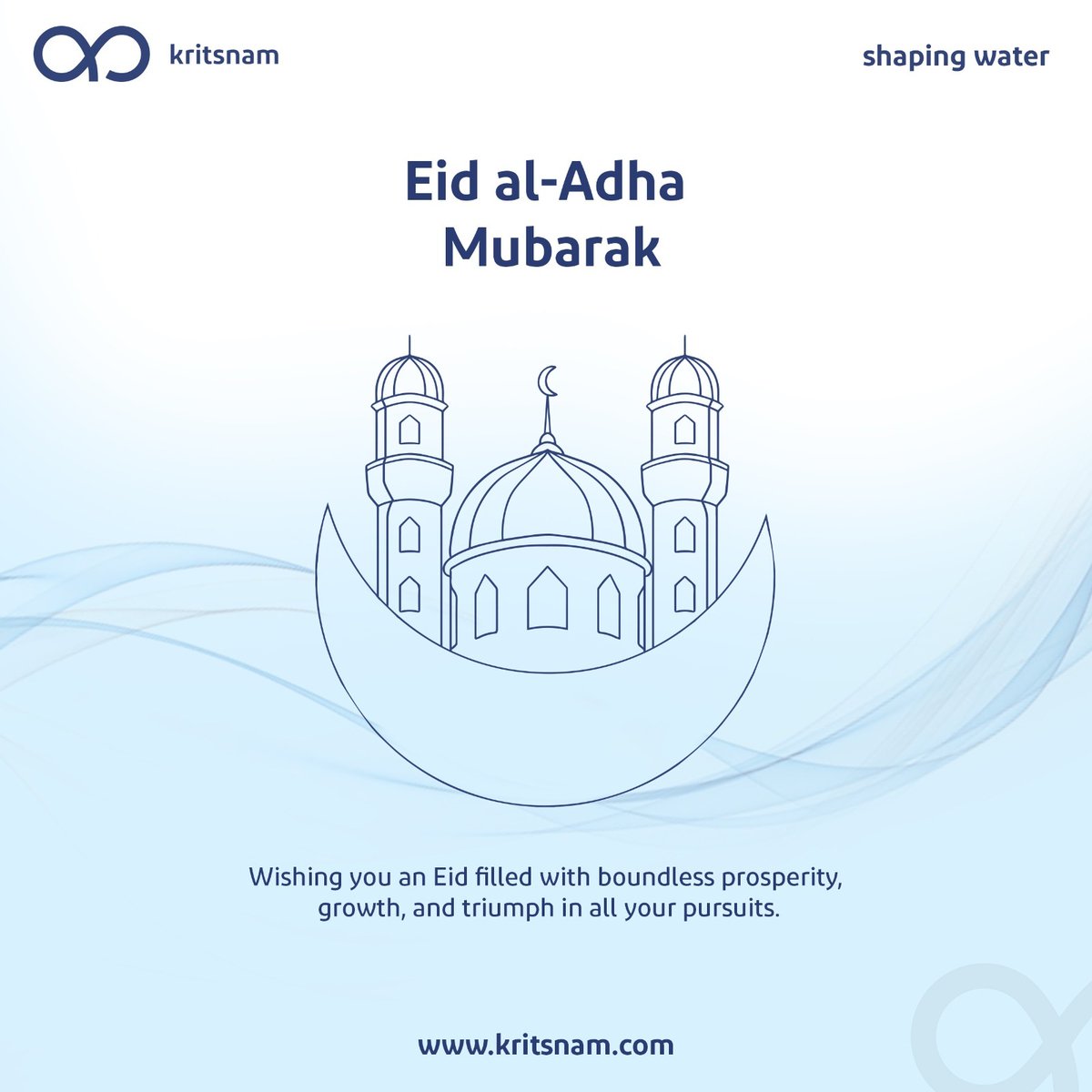 KritsnamTech's tweet photo. May the spirit of Eid bring you boundless blessings, endless growth, and victorious milestones in your endeavors.

Eid al-Adha Mubarak!

#kritsnam #kritsnamtechnologies #Eidaladha #eidmubarak #eid https://t.co/KFXCnN0Q6F