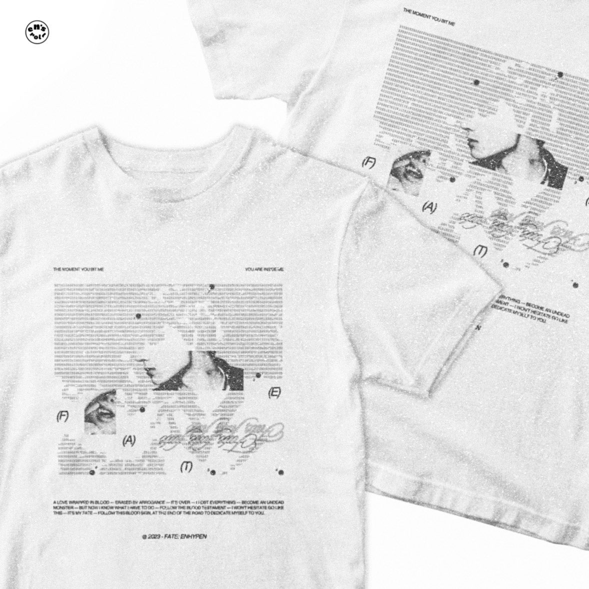 rockystarpen's tweet photo. #7DaysOfKpopEdits by @avecyuno 

DAY 2: put your favourite lyrics on a shirt

— ENHYPEN: FATE —

just need the longer version of fate (as well as other enhypens intros and outros t__t)

#ENHYPEN #엔하이픈 #FATE #DARKBLOOD #JAY #제이 #HEESEUNG #희승 https://t.co/Mn4vfJqByd