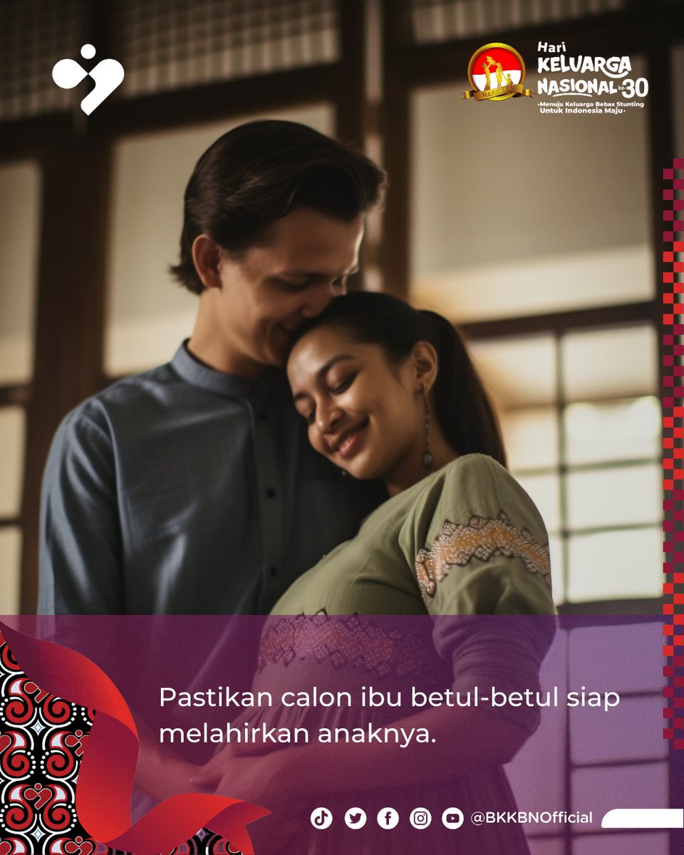 BKKBNKalbar_'s tweet photo. Kamu bisa melakukan pencegahan stunting, salah satunya dengan merencanakan kehamilan dengan baik, menjaga nutrisi di 𝟭𝟬𝟬𝟬 𝗛𝗮𝗿𝗶 𝗣𝗲𝗿𝘁𝗮𝗺𝗮 𝗞𝗲𝗵𝗶𝗱𝘂𝗽𝗮𝗻 hingga anak mencapai usia 2 tahun.
#JagaKeluargaKita #KeluargaKerenCegahStunting https://t.co/1TCaQ864t3