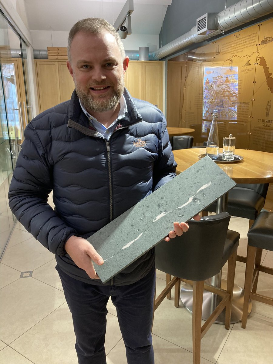 Ben from ‘The Lakes Distillery’ visited us on Tuesday, he said he would and he did, he collected some beautiful slate whisky flights and we discussed further collaborations for their gift shop.
He’s a proud Kiwi, but loves our county.