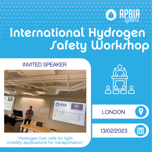 hylantic's tweet photo. APRIA participated as an invited speaker in the International Hydrogen Safety Workshop, held in London (UK), last February 13th, 2023. The event was organised by Efectis UK/Ireland and University College London (UCL). https://t.co/p1gBerz0RR