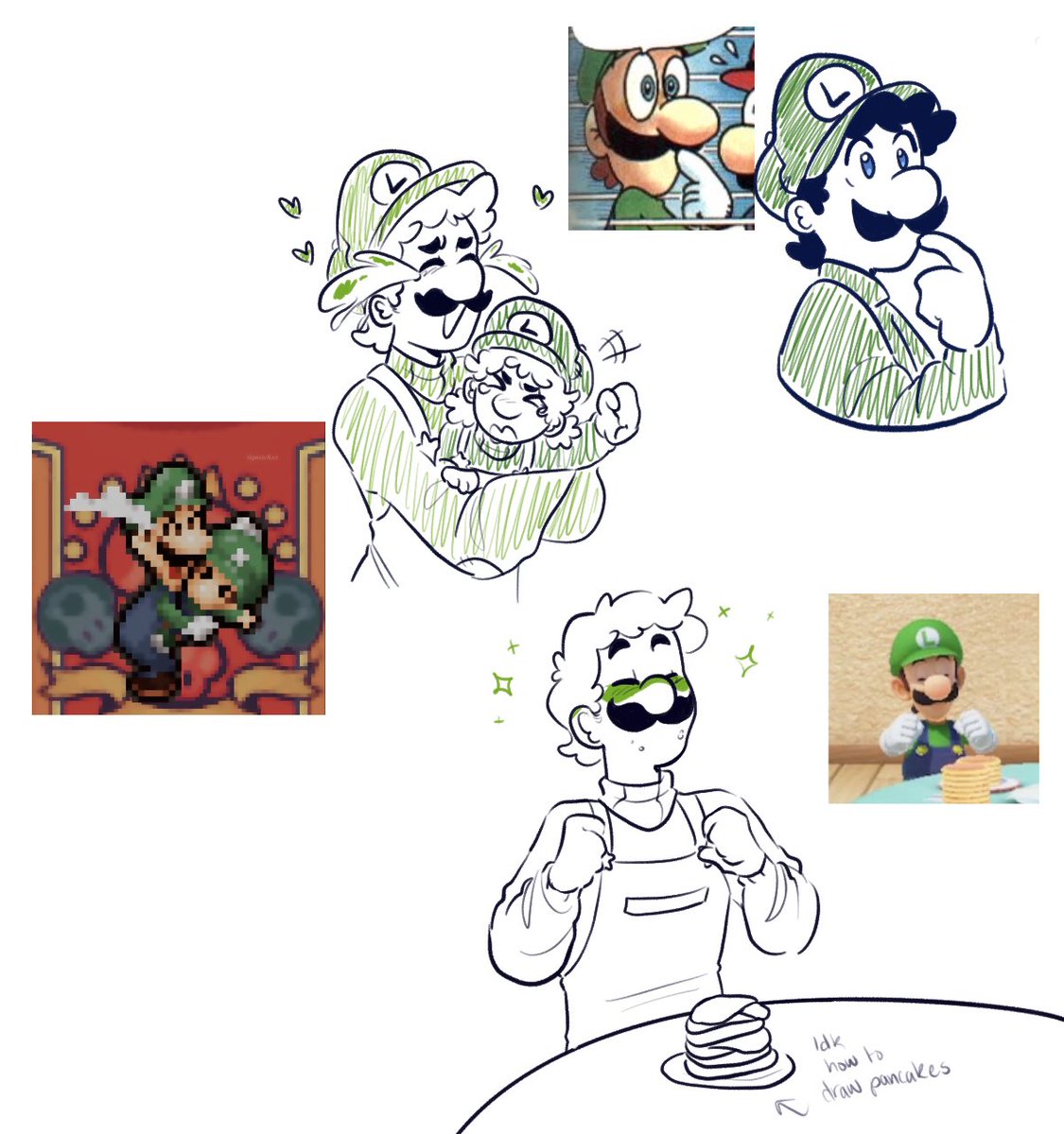 Some T4T Luaisy and then more Luigi doodles