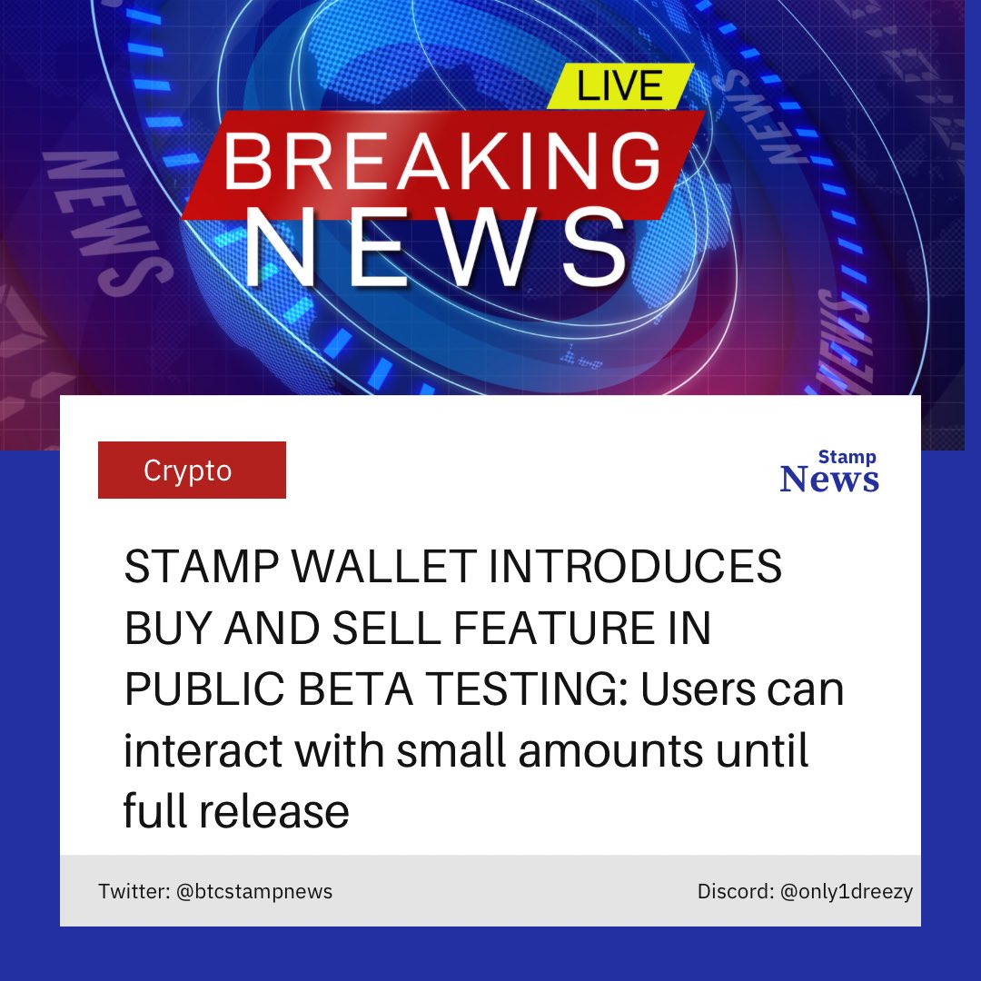 Stamp Wallet, the popular digital wallet for SRC20 tokens, has introduced an exciting new feature that allows users to buy and sell tokens directly within the wallet. The feature is currently in public beta testing, giving users the opportunity to test it out with small amounts
