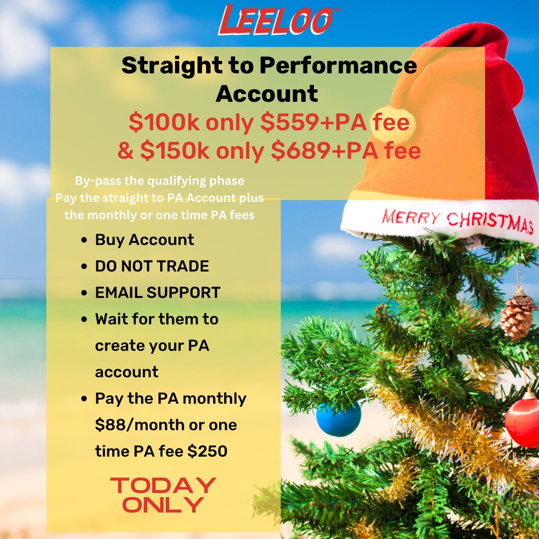 golfandtrades's tweet image. youtu.be/DNRRswq0oF8

🚀Ready to skyrocket your trading journey? We're offering direct access to our $100k and $150k Performance Accounts. No qualification needed - start trading right away! #FastTrackTrading #PerformanceAccount