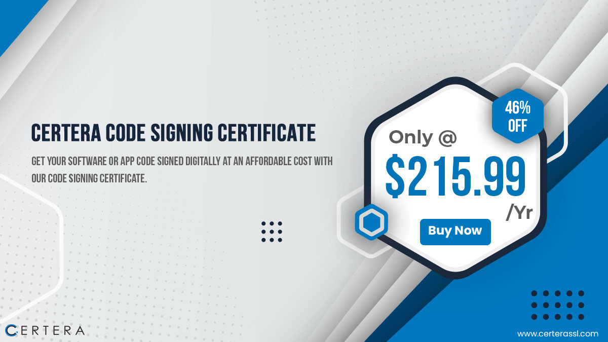 certera_llc's tweet image. Code sign your Software, Apps, EXEs, and scripts with #Certera Code Signing Certificate to enhance Code Security and Brand Reputation in the market.
Certera Code Signing Certificate at just $215.99/Yr.
➡️bit.ly/3PvWqOp 

#Thursday #codesigning #developers #cybersecurity