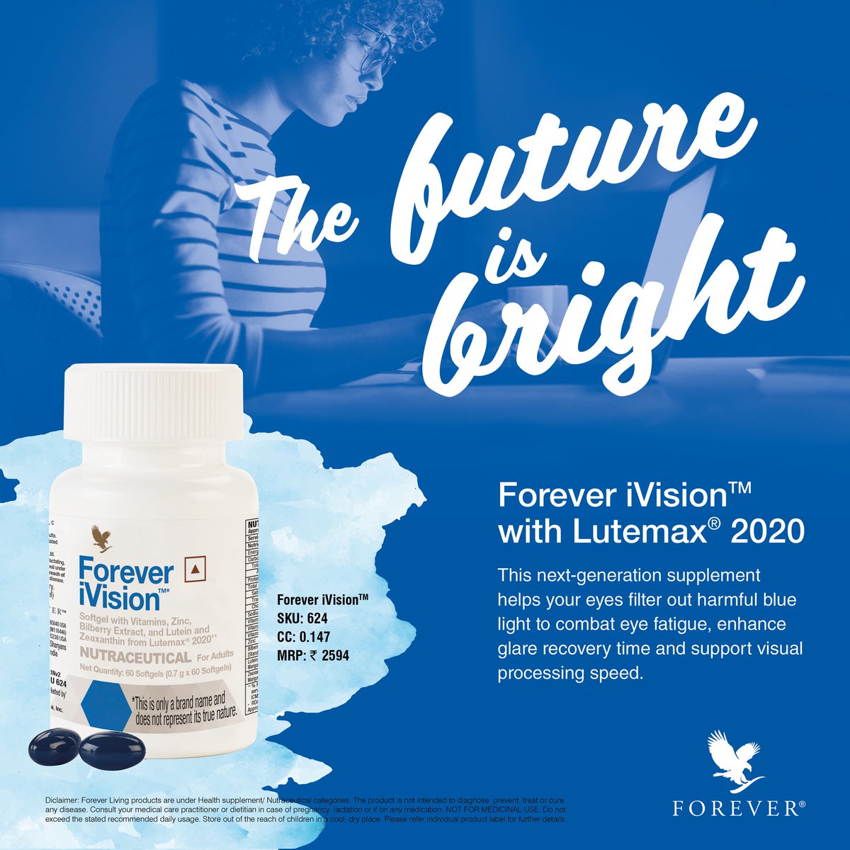 flpindia's tweet photo. Forever iVision is a complete eye supplement for your modern lifestyle
Buy now: https://t.co/Iz5xuRW2AB
#iVision #eyecare https://t.co/GkkgTQYH6Q