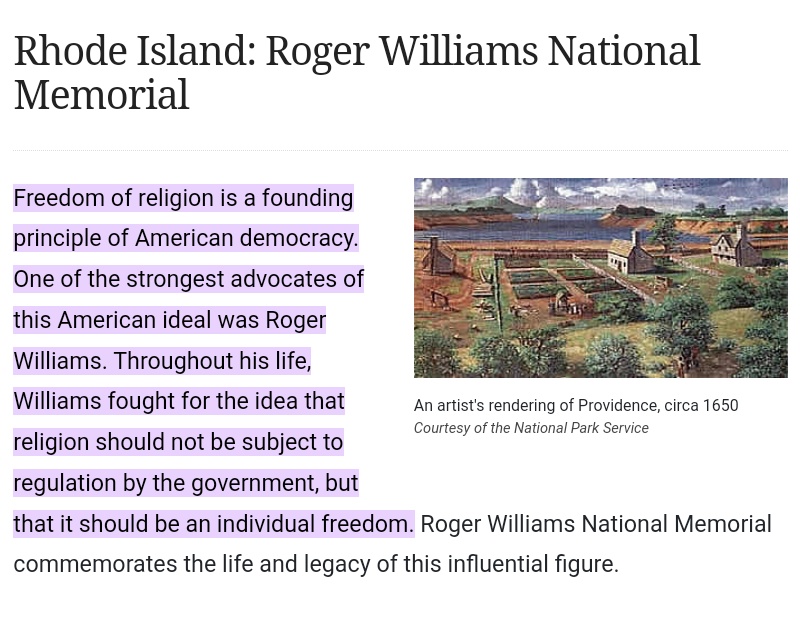 @DC_Draino I LOVE HIM!!AND RHODE ISLAND. THE STATE FOUNDED BY ROGER WILLIAMS.