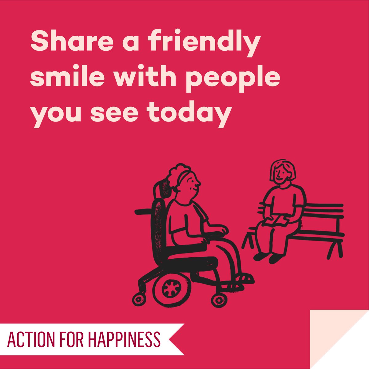Joyful June - Day 29: Share a friendly smile with people you see today actionforhappiness.org/joyful-june #JoyfulJune