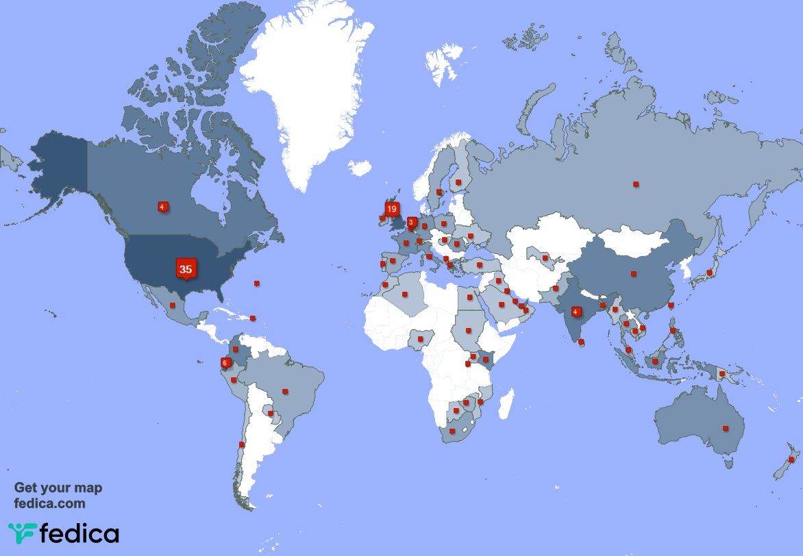 We have 2 new followers from USA last week. See fedica.com/!Hannah_Gardens
