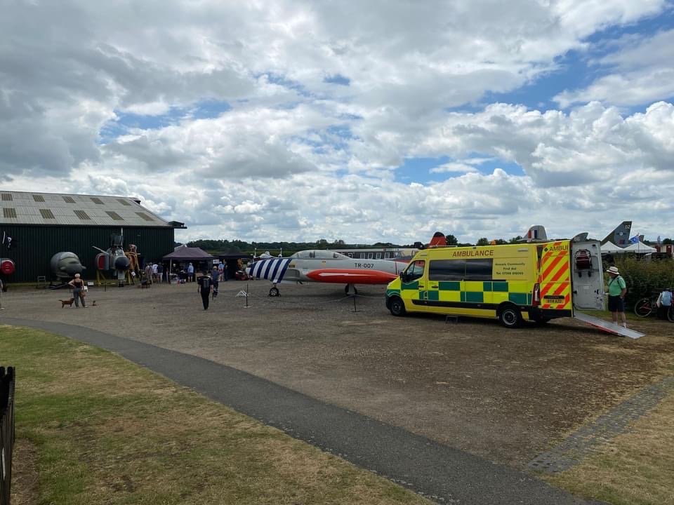 newarkfirstaid's tweet photo. We returned to @NewarkAirMus last weekend for the Cockpit festival! A lovely warm two day event & a flying visit from @TheAA_UK on site to fix a water pipe! The https://t.co/X6pguVERPr