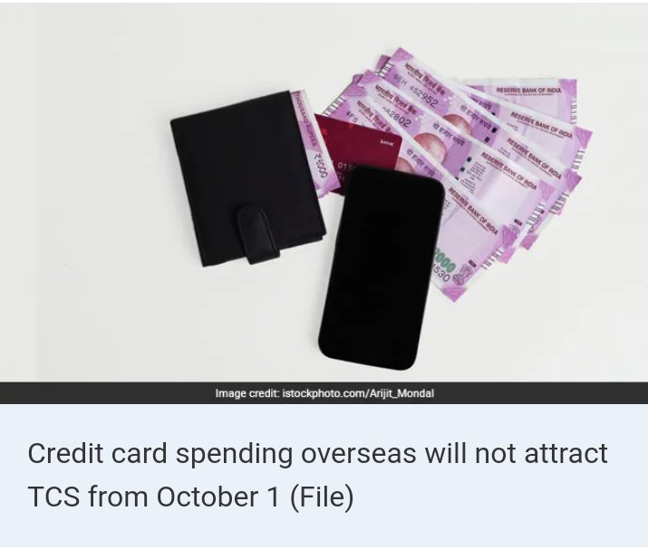 FoundersLab0's tweet image. Tax Hike On international Transactions (TCS) Pushed Back To October 1

The implementation of a higher rate of tax collected at source (TCS) of 20% on overseas remittances under LRS has been deferred by three months.

#business #dypsn #entrepreneurs 
#BusinessNews #Trending