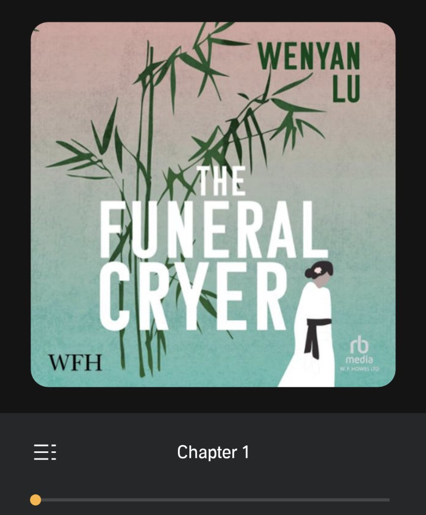 I pre-ordered this such a long time ago and have been waiting for it to land. 
Now it's here and I'm going to be jumping straight in! 
#TheFuneralCryer @wenyan_lu