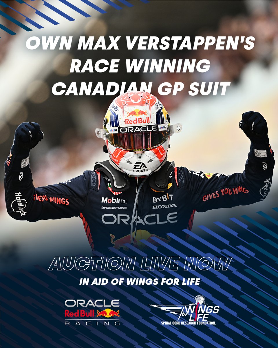 redbullracing's tweet image. You can own the 100th win race knowing 100% of the proceeds are dedicated to finding a cure for Spinal Cord injury. Link below for this limited-time auction.

win.gs/100WinSuitAuct…

#WingsForLife #WFL #SpinalCordResearch