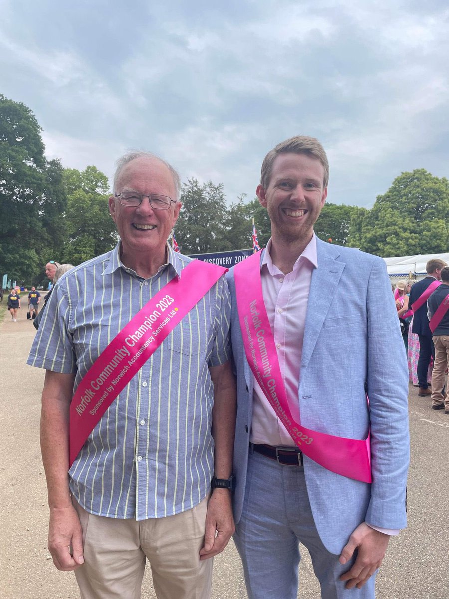MrsBArnold's tweet photo. Was a pleasure to have my nomination  on behalf of @FraminghamEarl accepted by @norfolkshow for these two gentlemen to be honoured in the tribute for Community Champions. Thank you for all you do! https://t.co/SJFQ12QR3T