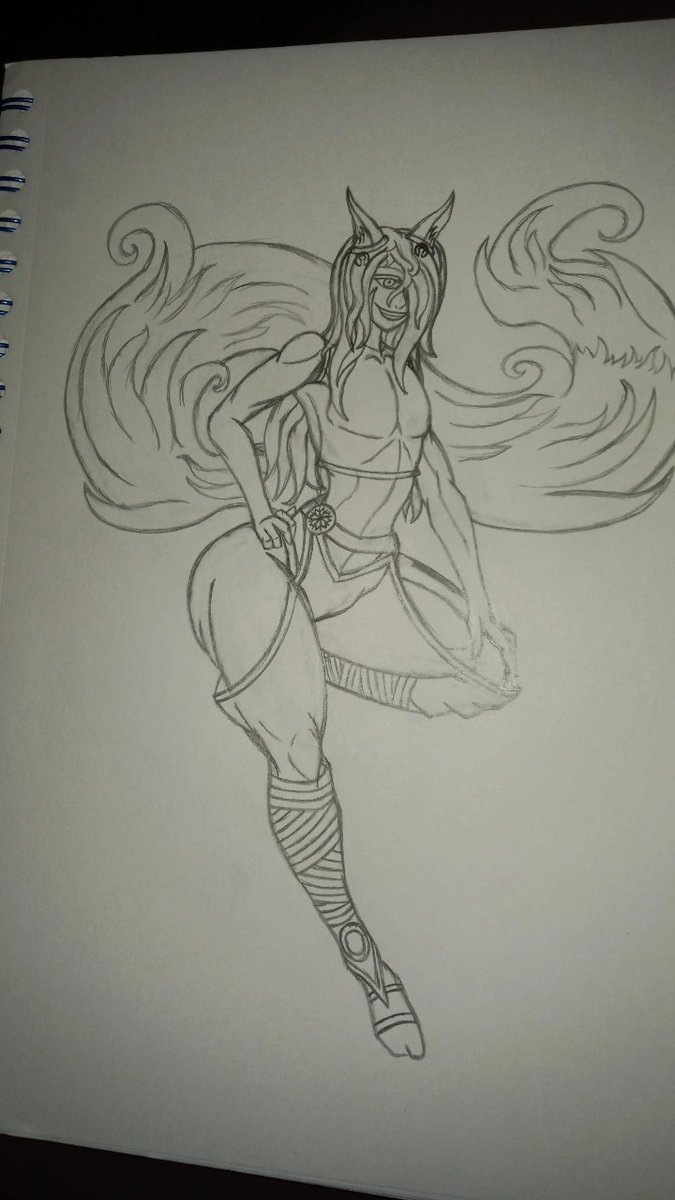 Just an update for y'all
This is the sketch I'm working on for Ash!