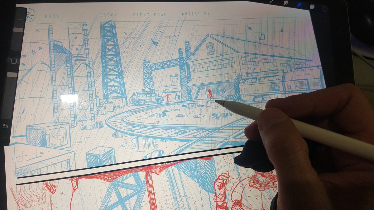 Who are those man meeting In an old warehouse in a raining day?
.
Is 3:45am and I'm cooking up something very cool. @TheGlobalFreq 
Stay tuned for more news soon.
.
#art #thelucent #amazingwork #rodluper #superluper #indiecomics #makingcomics