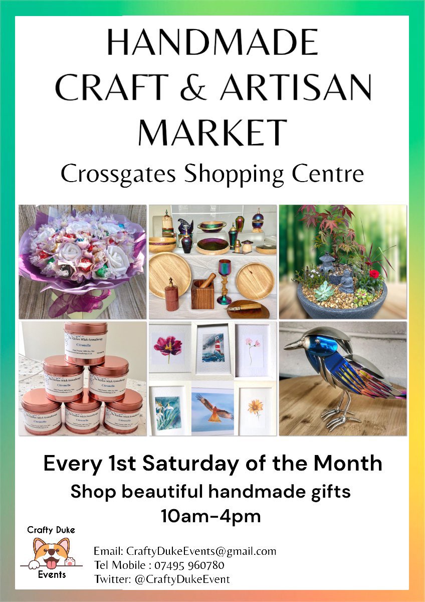 IT’S THIS SATURDAY 🥳🎉 Crossgates Shopping Centre is the place to be, for all your #handmade #gift solutions at our debut market 🤩🫶🏼 @leedslivenews @PeopleofLeeds #Leeds #EarlyBiz #ShopLocal #SmallBusiness