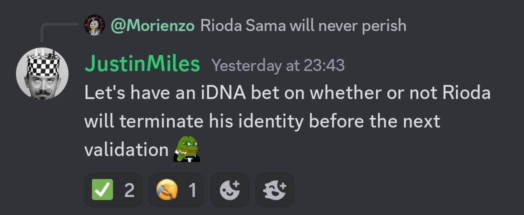 realRioda's tweet photo. Wow, just wow, hahaha. I love Idena community. https://t.co/TmAQG2PZPY