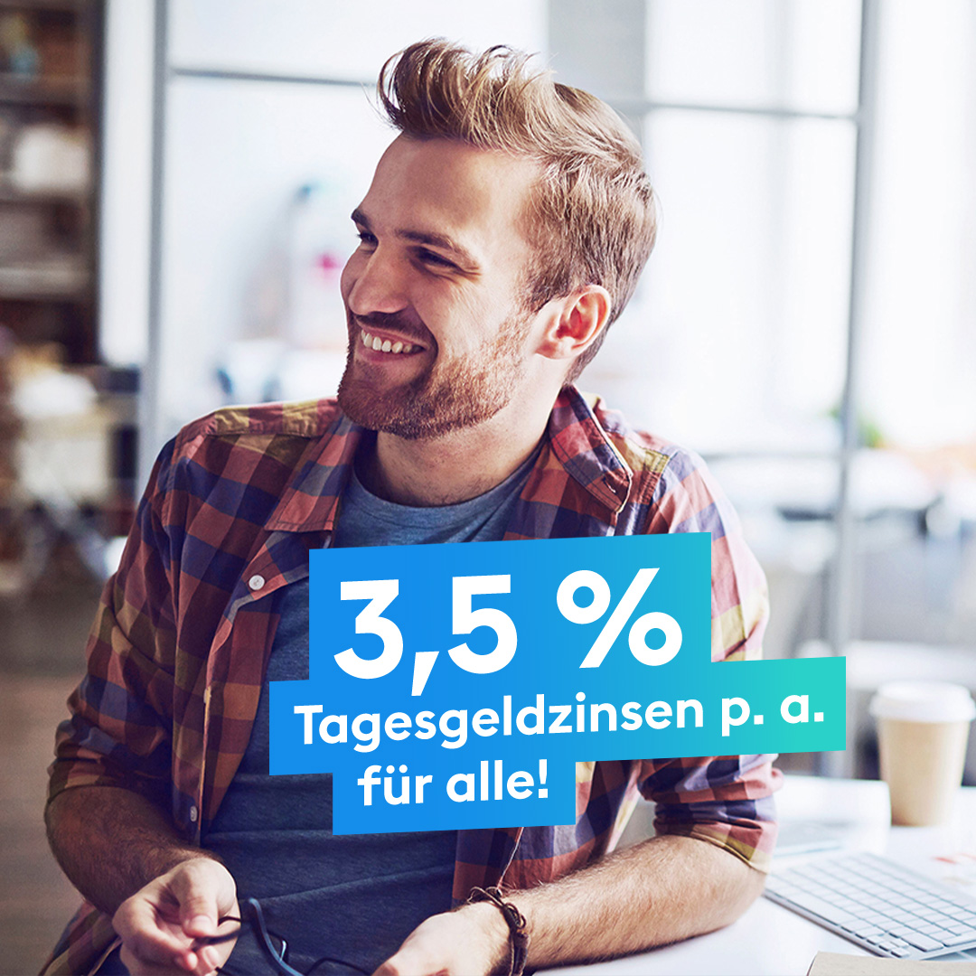 Wir legen eine Schippe drauf und erhöhen für euch alle die #Zinsen auf das #Tagesgeld. 📈 Der neue Zinssatz von 3,5 % p. a. gilt ab 01.08.23 für 6 Monate auf bestehende und neue Tagesgeldkonten. Mehr dazu hier➡️ bank.dkb.de/privatkunden/s…