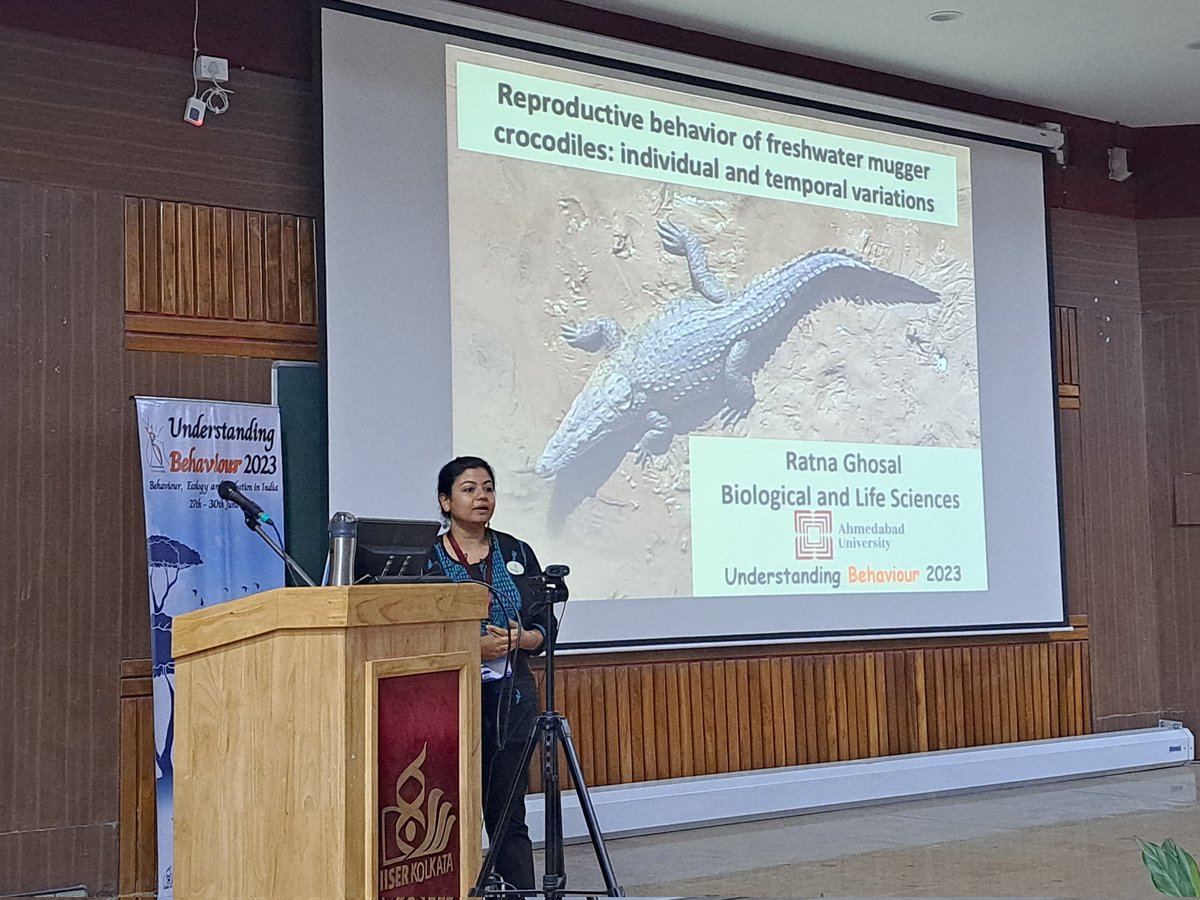 Manjari Jain (@minivets) on Twitter photo <a href="/joshiamitabhevo/">Amitabh Joshi</a> Dr.Ratna Ghoshal from <a href="/AhdUniv/">Ahmedabad University</a> talked about reproductive behaviours in mugger Crocodiles. <a href="/joshiamitabhevo/">Amitabh Joshi</a> Dr.Ratna Ghoshal from <a href="/AhdUniv/">Ahmedabad University</a> talked about reproductive behaviours in mugger Crocodiles.
