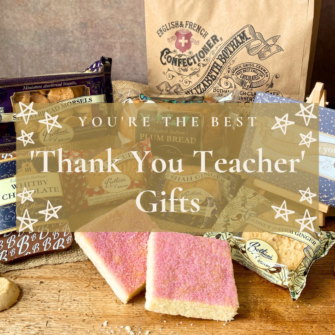 BothamsofWhitby's tweet image. 👩‍🏫🍰✏️ 'Thank You Teacher' gift ideas online now!🍫🎒🍪

📮 Available by post 
👜 Available for free shop collection (select your preferred shop &amp;amp; collection date at checkout)

botham.co.uk/teacher-gift-i…

#thankyou #thankyouteacher #topteacher #bothams #whitby #hampers #bypost