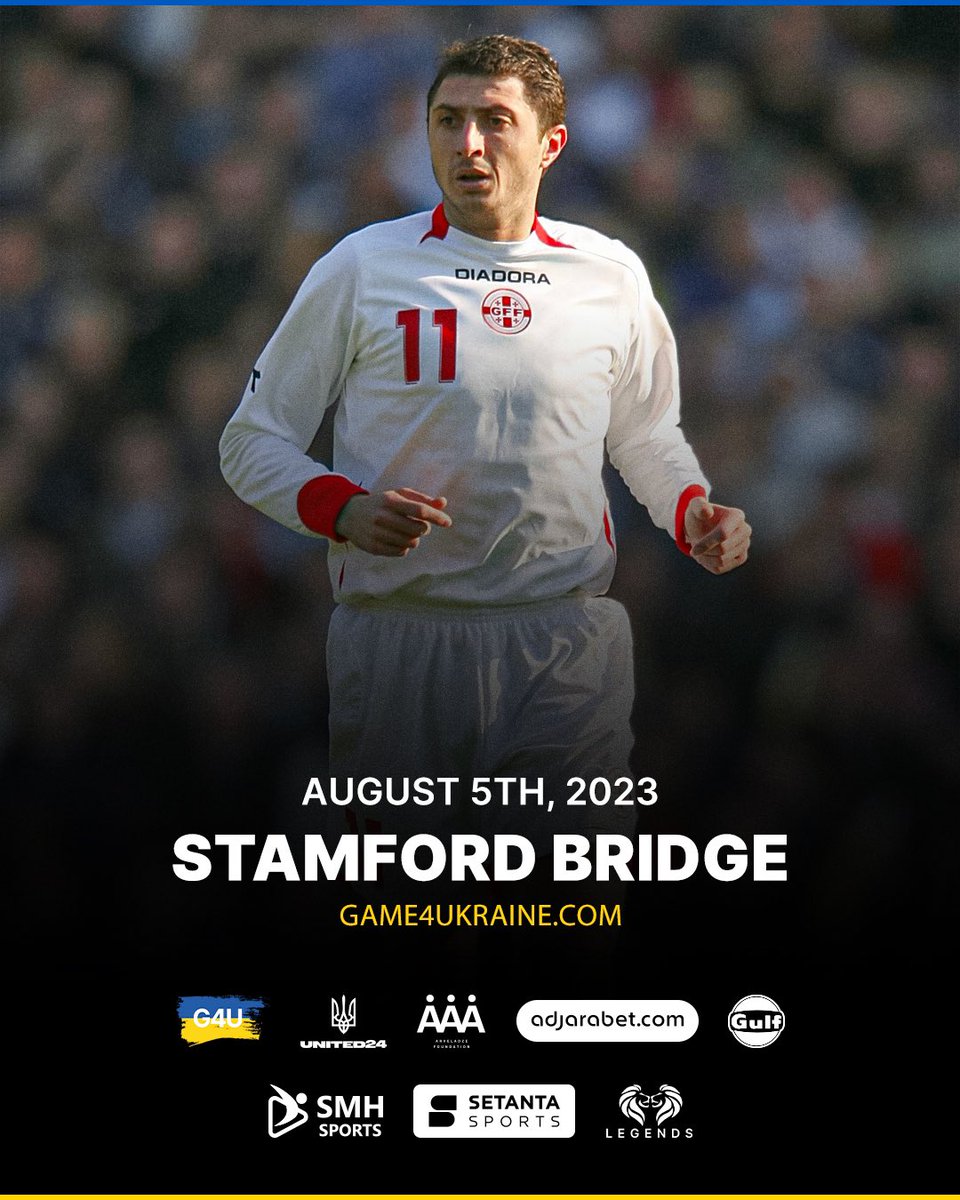 I am thrilled that I have the opportunity to participate in the football match organized by the captain of the national team of Ukraine, Oleksandr Zinchenko, and the legendary player, Andriy Shevchenko, which will take place at Stamford Bridge. Tickets: game4ukraine.com/tickets.html