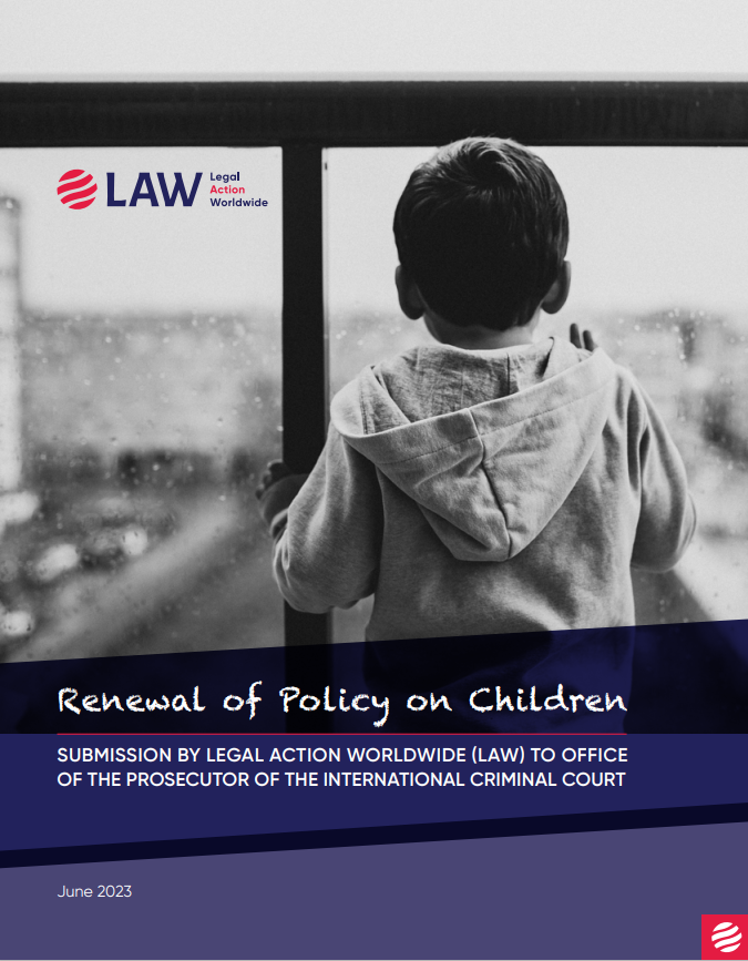 Read @LegalActionWW submission to the @IntlCrimCourt Prosecutor on #Children #Policy and How Children can contribute to #InternationalJustice if provided a safe space, adequate trauma-informed approach and by considering greater #gender inclusivity. legalactionworldwide.org/accountability…