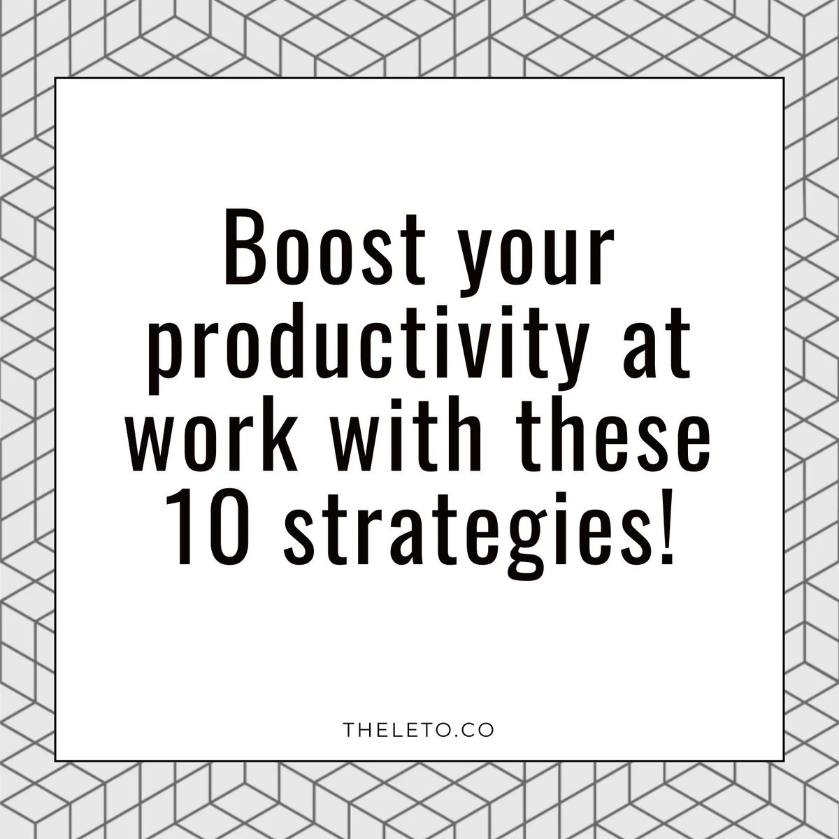 📣 Boost your productivity at work with these 10 proven strategies! 💼💪
#ProductivityTips #WorkSmarterNotHarder #BoostYourPerformance #StayFocused #AchieveSuccess
#worksmarternotharder #stayfocused #achievesuccess #cleargoalsahead