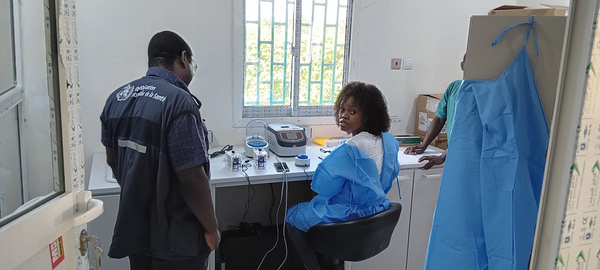 Pathogen Genomic Lab - INRB (@labgenpath) on Twitter photo Support from the <a href="/labgenpath/">Pathogen Genomic Lab - INRB</a> team to the Biosafety and Epidemics Laboratory (LaBiEp) in Ndjamena - Chad: LaBiEp now has a new laboratory and infrastructure, thanks to the <a href="/OmsTchad/">OMS Tchad - Organisation mondiale de la Santé</a> office, enabling it to continue carrying out sequencing activities. The <a href="/labgenpath/">Pathogen Genomic Lab - INRB</a> team from Support from the <a href="/labgenpath/">Pathogen Genomic Lab - INRB</a> team to the Biosafety and Epidemics Laboratory (LaBiEp) in Ndjamena - Chad: LaBiEp now has a new laboratory and infrastructure, thanks to the <a href="/OmsTchad/">OMS Tchad - Organisation mondiale de la Santé</a> office, enabling it to continue carrying out sequencing activities. The <a href="/labgenpath/">Pathogen Genomic Lab - INRB</a> team from