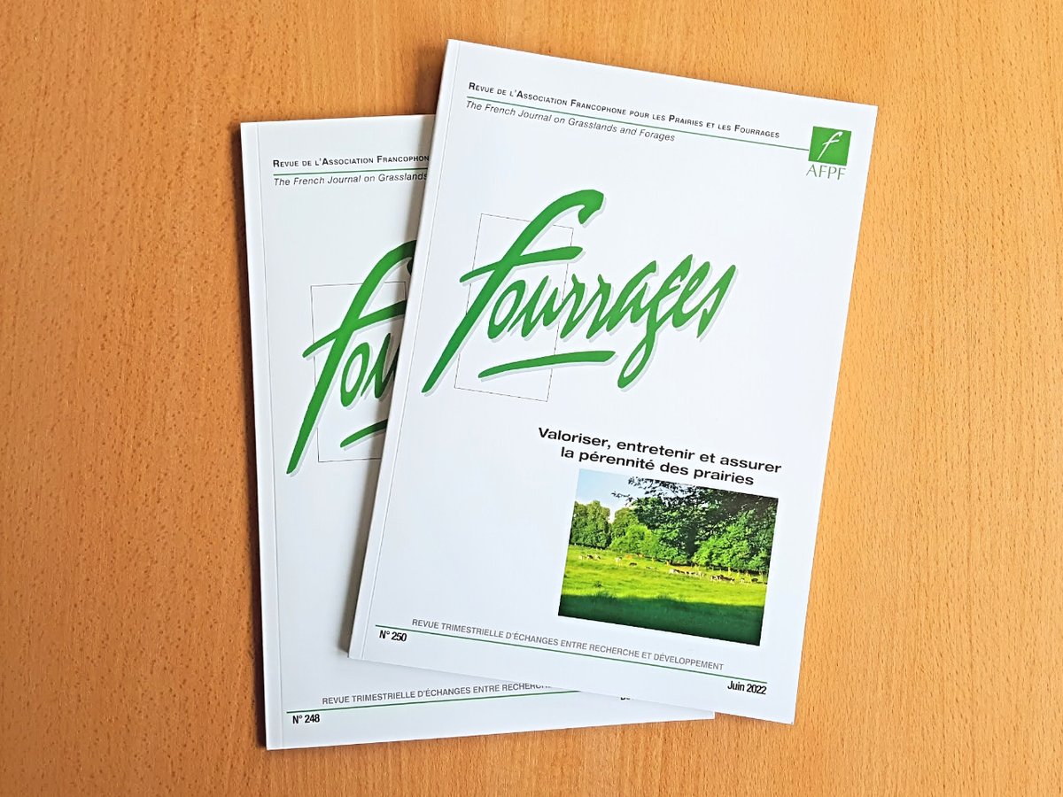 AFPF_FrPrairie's tweet photo. 🏃‍♀️🌱Gardez une longueur d'avance avec la Revue Fourrages !📖

Cette revue scientifique présente les recherches les plus récentes et des informations de terrain sur les prairies et les fourrages. 🐄☘️ Abonnez-vous !

#RevueFourrages #ForageScience

https://t.co/lYcouOf5V2 https://t.co/YMkV4xiK2H