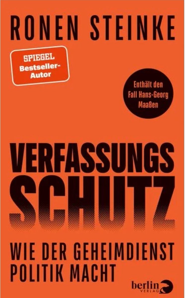 #coronaverlosung 632: Heute mit einer Spende von <a href="/RonenSteinke/">Ronen Steinke</a> - seine soeben erschienene Analyse des Verfassungsschutzes (<a href="/berlinverlag/">Berlin Verlag</a>). Vielen Dank. Teilnahme per RETWEET, Verlosung am Abend. Viel Glück! 🙂