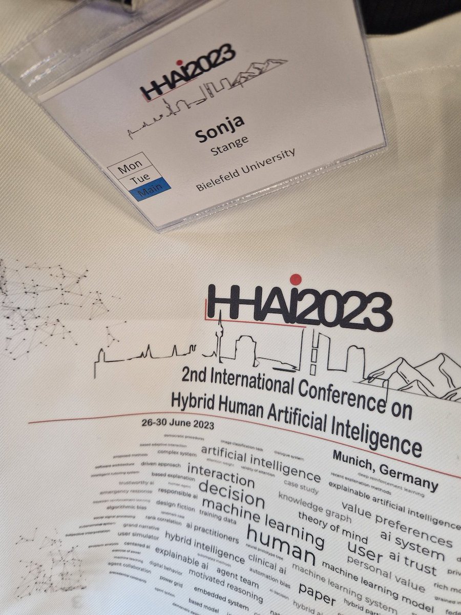 Sonja is presenting work on robots that meet users' explanation needs, at HHAI2003 taking place now in Munich