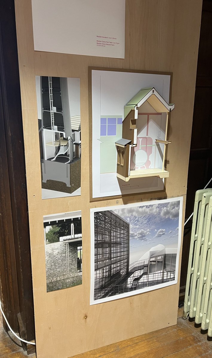 I really enjoyed my first stint as External Examiner over the past couple of days @LancsArc There’s some incredible work on show at Bailrigg House, which is well worth a visit. Congratulations to all !!! #Architecture