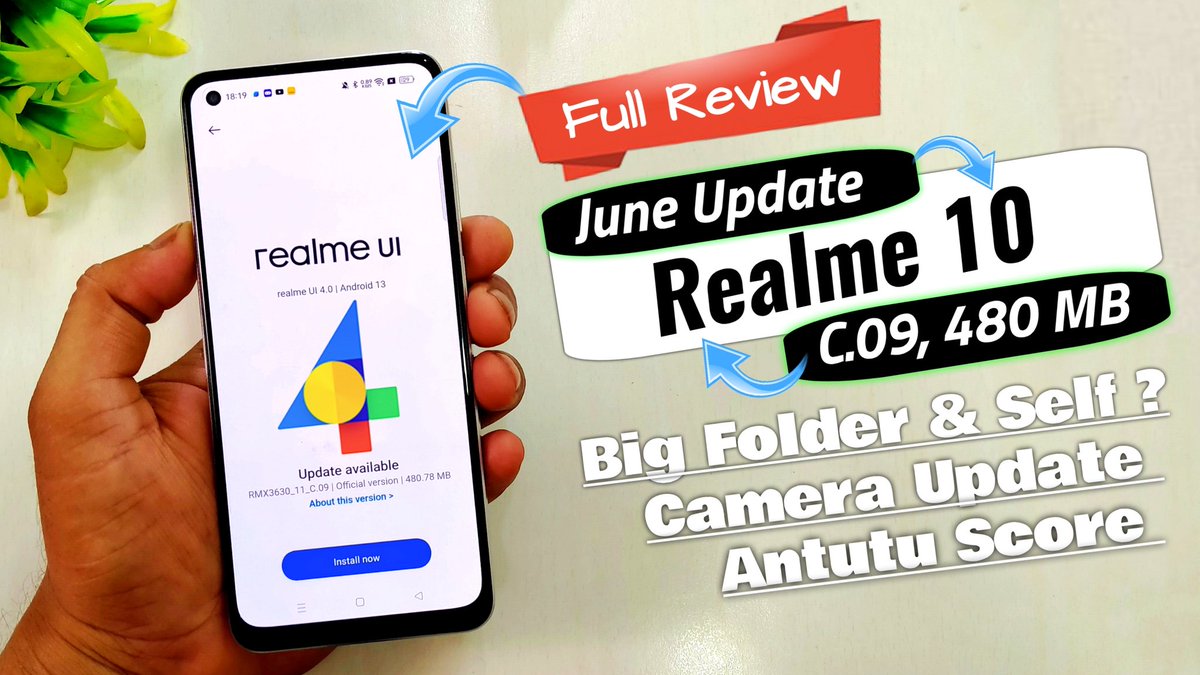 Realme 10 June C.09 Update Review | Realme 10 Update 
youtu.be/qR63c9H0OsQ