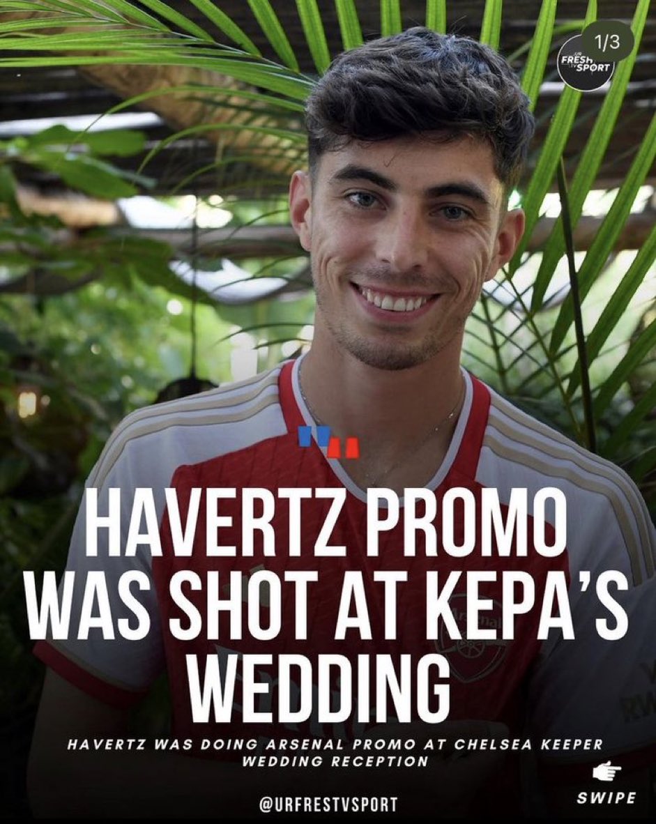 Kai Havertz’in, Arsenal için hoşgeldin çekimini Chelseali futbolcularla dolu olan Kepa’nın düğününde yaptırdığı ortaya çıktı.