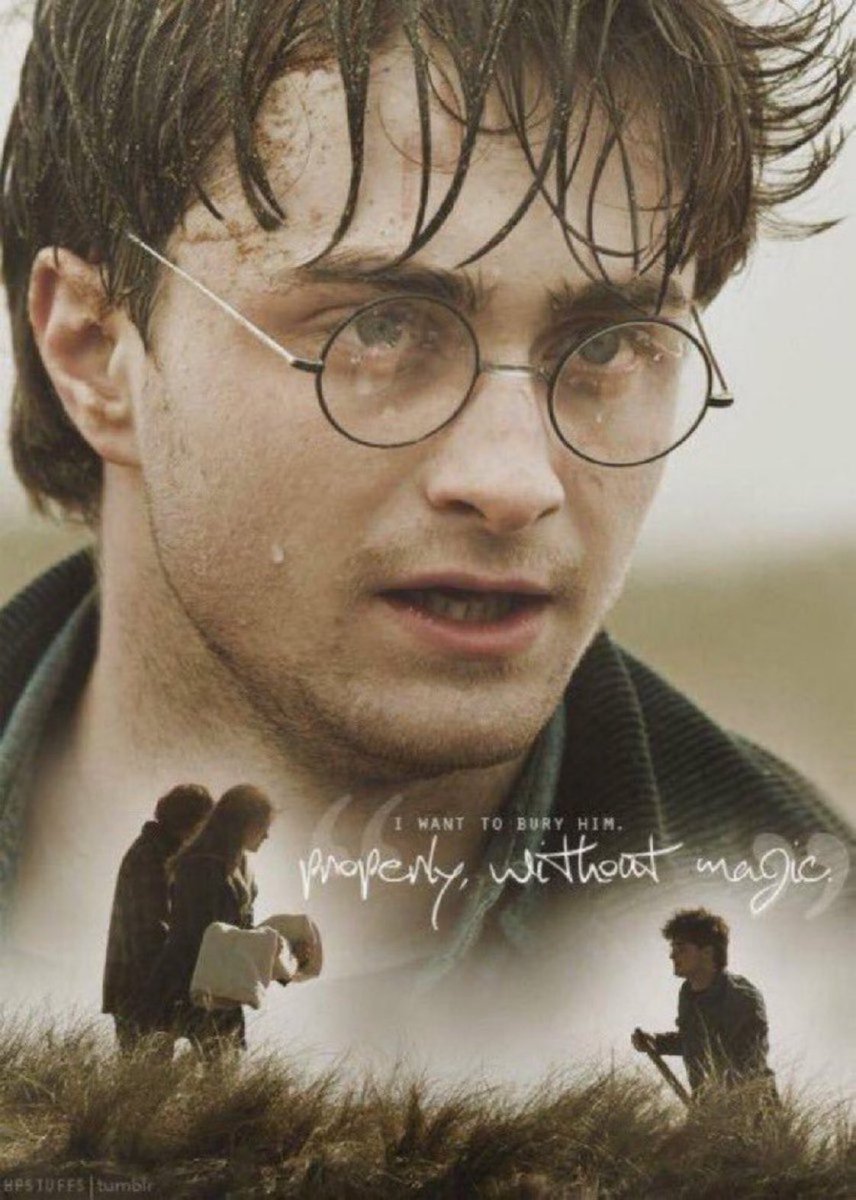'I want to bury him. Properly. Without magic.' -Harry Potter

#HappyBirthdayDobby