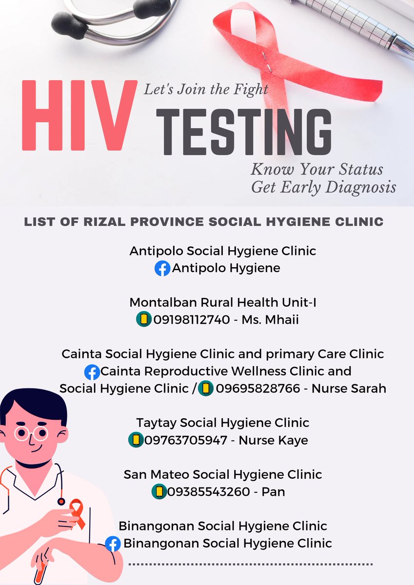 For your HIV screening