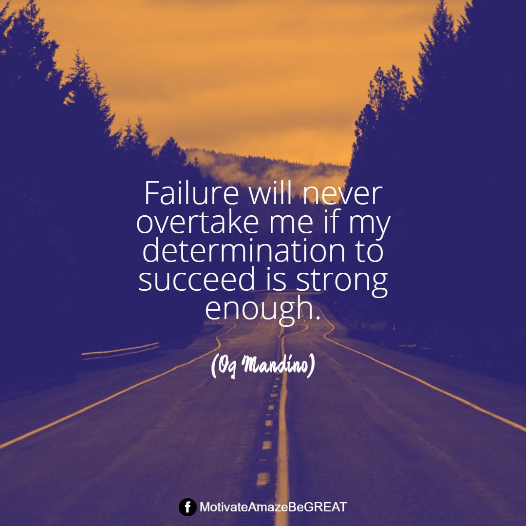 Is your determination stronger than your failure?
#quote